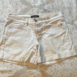 White House Black Market White Jean Shorts Classic Cotton Blend